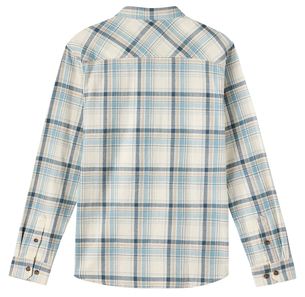 O'Neill Redmond LS Flannel Shirt - Cream – back view