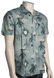 RVCA Sunsets SS Button Down Shirt - Blue Haze