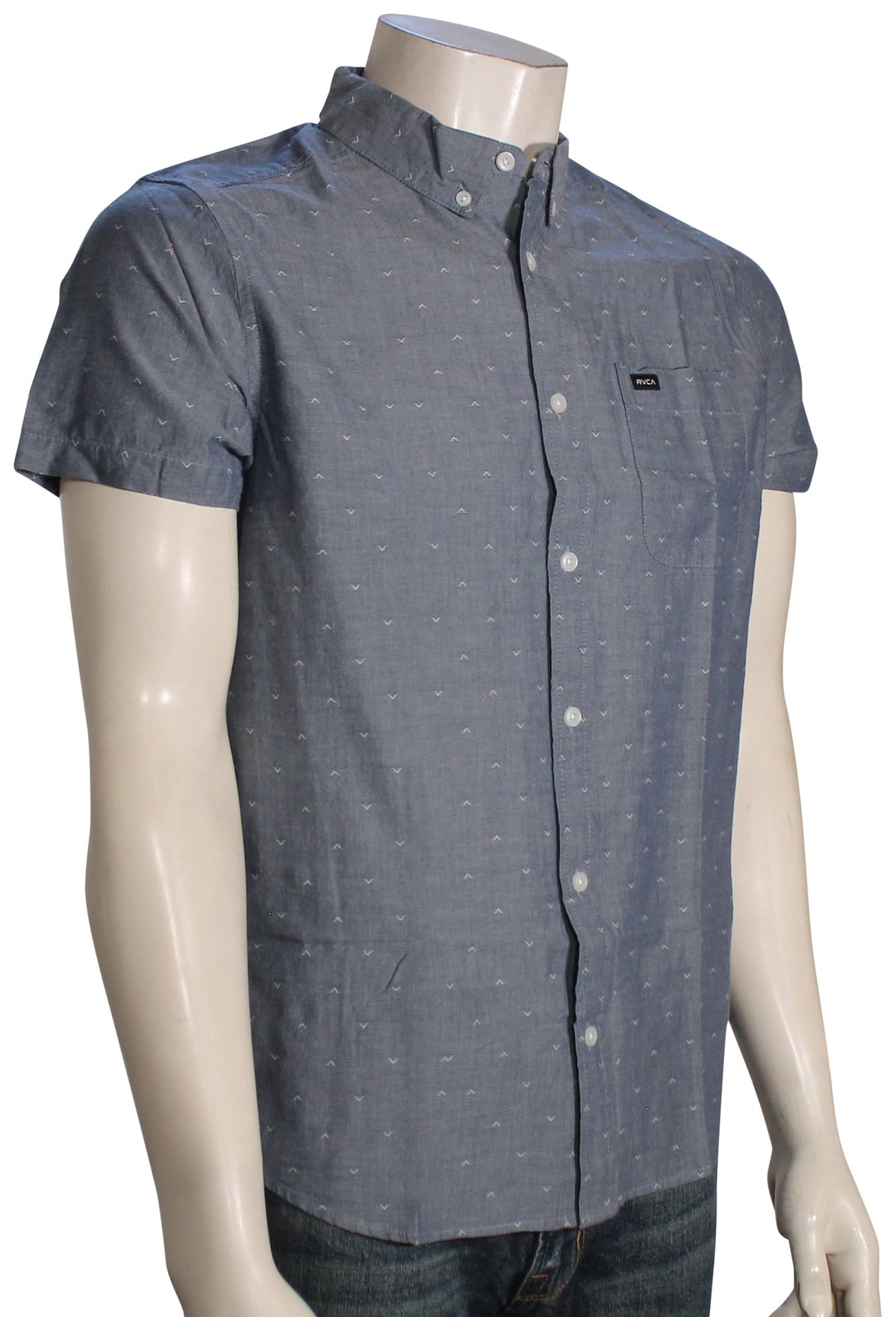 RVCA That'll Do Dobby SS Button Down Shirt - Dobby Navy