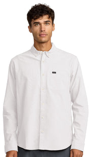 RVCA That'll Do Stretch LS Button Down Shirt - White