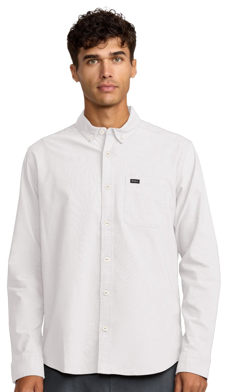 RVCA That'll Do Stretch LS Button Down Shirt - White