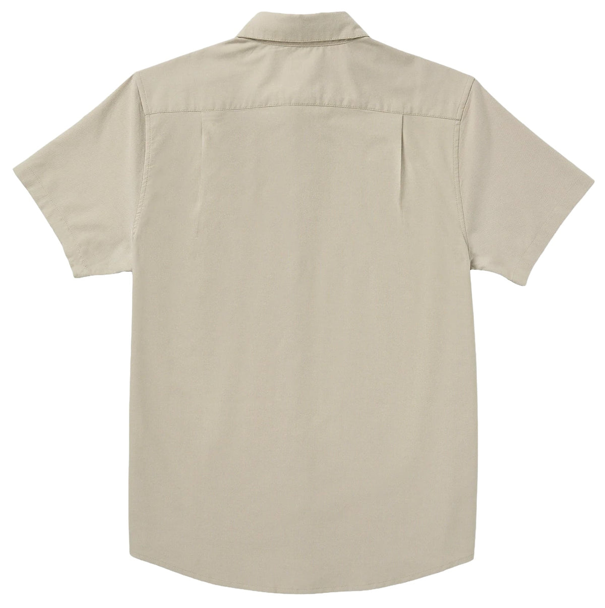 RVCA That'll Do Stretch Men's Short Sleeve Button Down Shirt - Vintage Khaki – back view