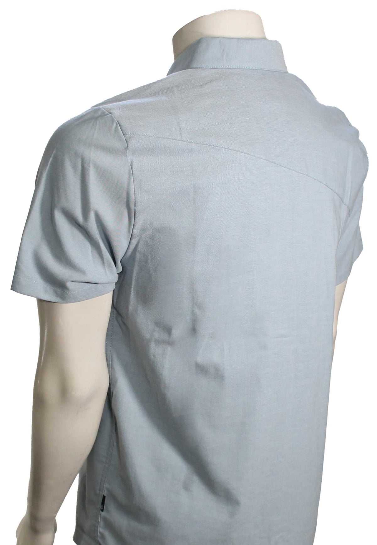 Volcom Everett Oxford SS Button Down Shirt - Orginal Wrecked Indigo – back view