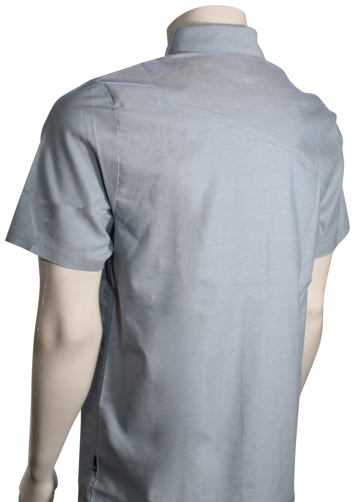 Volcom Everett Oxford SS Button Down Shirt - Original Wrecked Indigo – back view