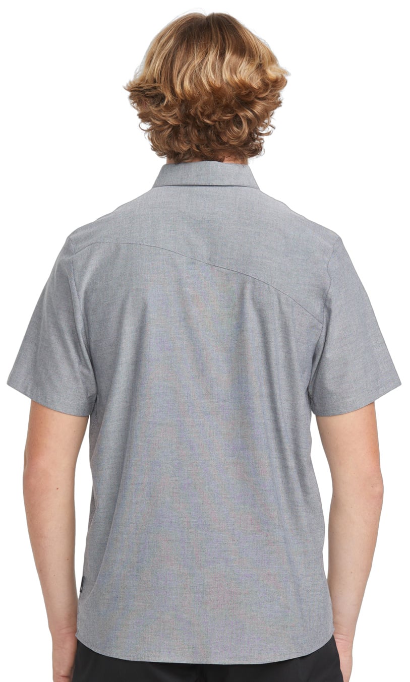 Volcom Everett Oxford SS Button Down Shirt - Black – back view