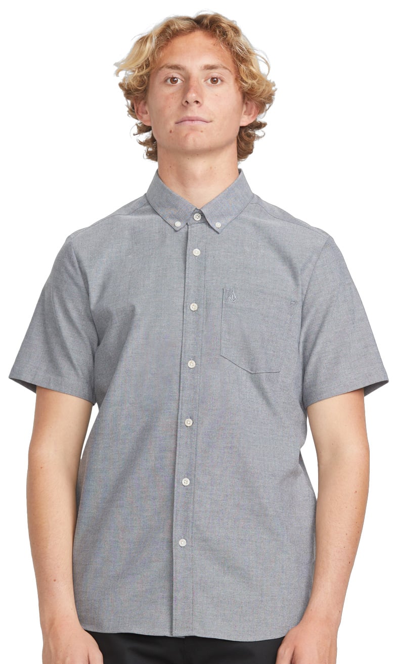 Volcom Everett Oxford SS Button Down Shirt - Black