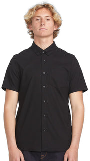 Volcom Everett Oxford SS Button Down Shirt - New Black