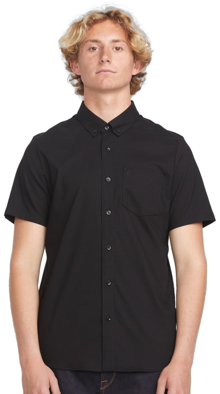 Volcom Everett Oxford SS Button Down Shirt - New Black