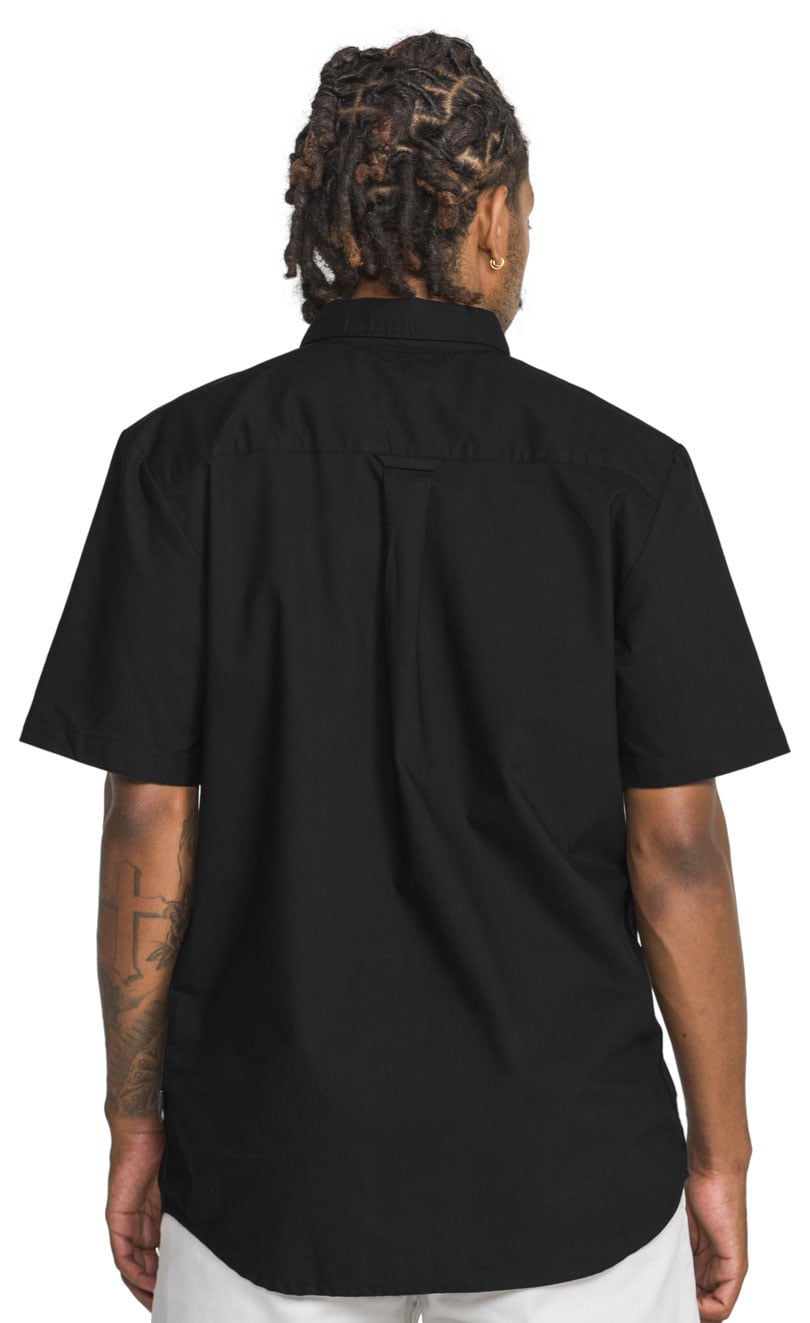 Volcom Everett Oxford II Men's Short Sleeve Button Down Shirt - New Black – back view