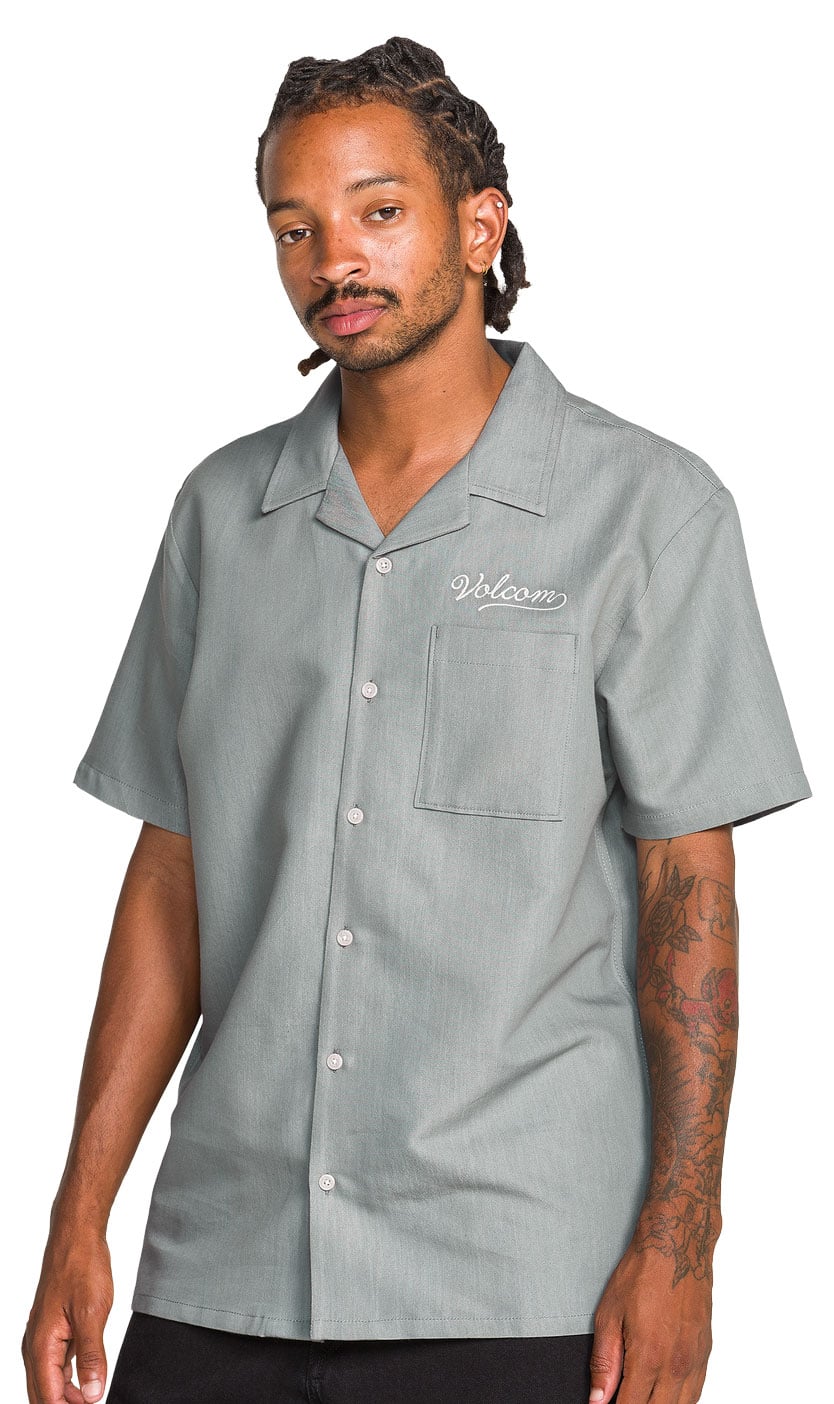 Volcom Otis Stone Men's Short Sleeve Button Down Shirt - Tradewinds – alternate view 1