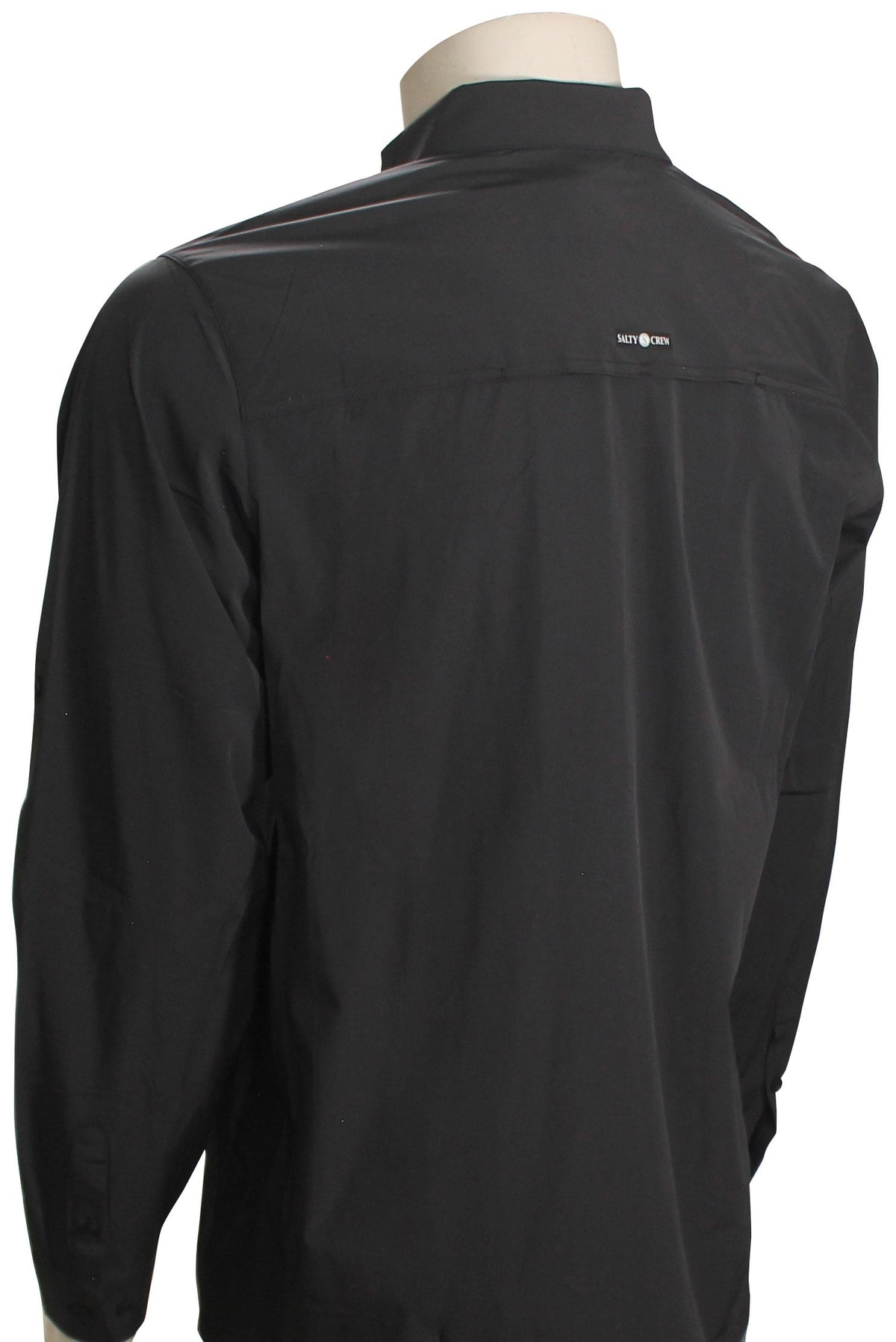 Salty Crew Charter Tech Woven LS Button Down Shirt - Black