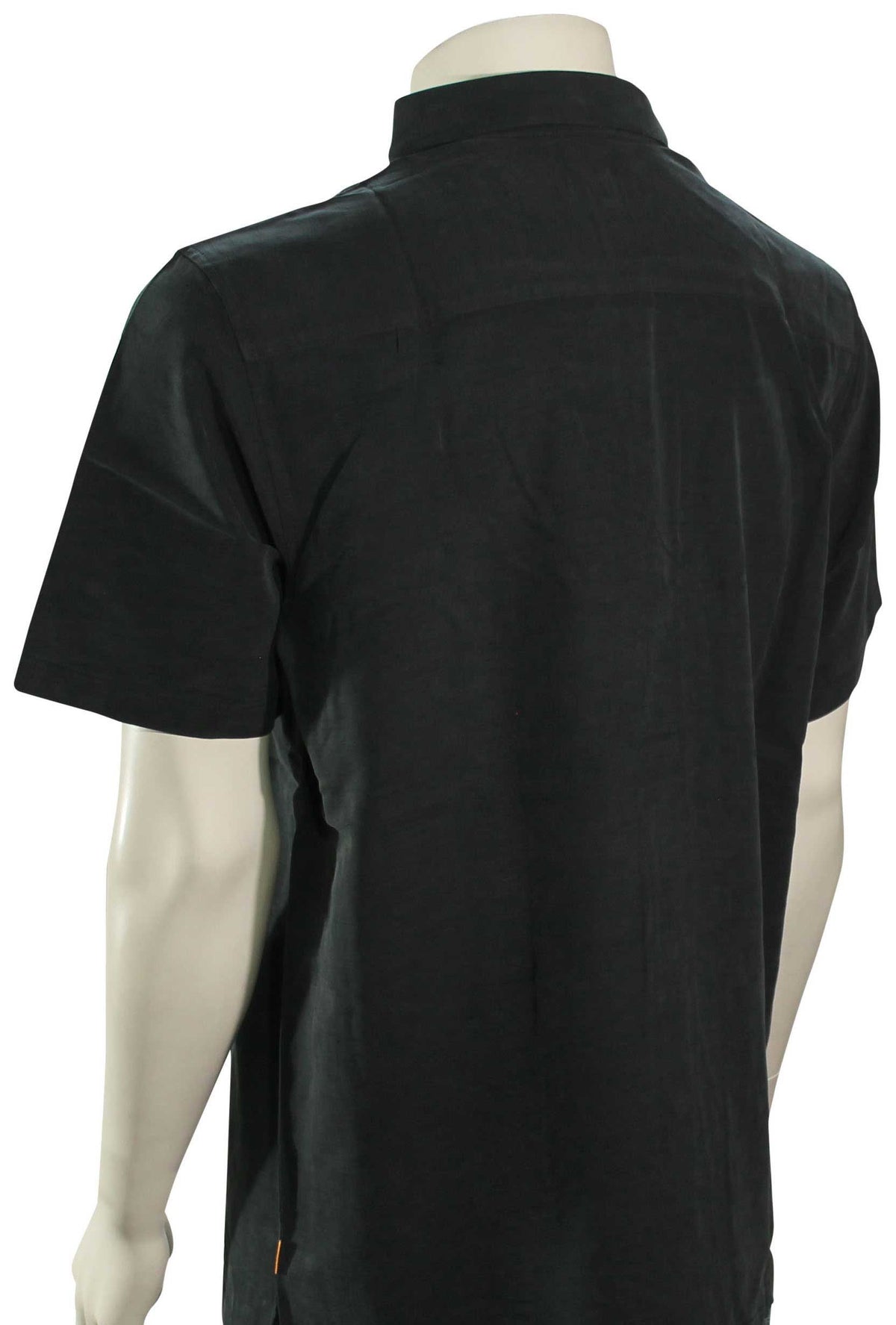 Quiksilver Waterman Tahiti Palms SS Button Down Shirt - Black