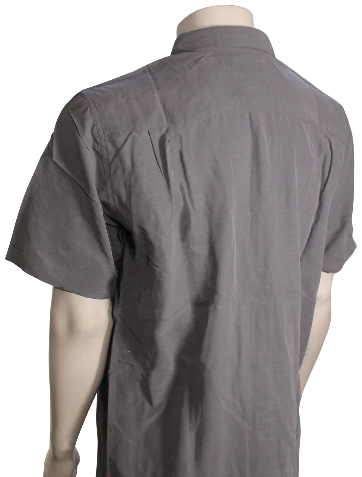 Quiksilver Waterman Offshore SS Button Down Shirt - Smoked Pearl – back view