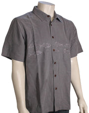 Quiksilver Waterman Offshore SS Button Down Shirt - Smoked Pearl