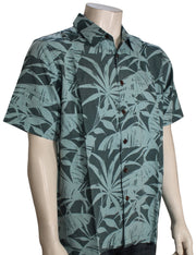 Quiksilver Waterman Nature Made SS Button Down Shirt - Indian Teal Nature
