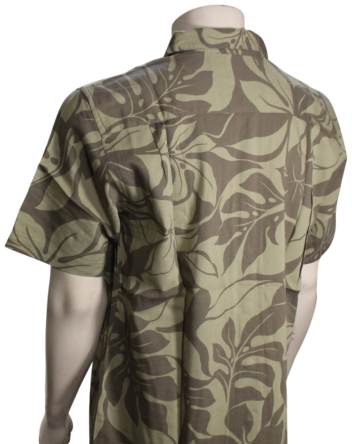 Quiksilver Waterman Flow Zone SS Button Down Shirt - Taupe Flow Zone – back view