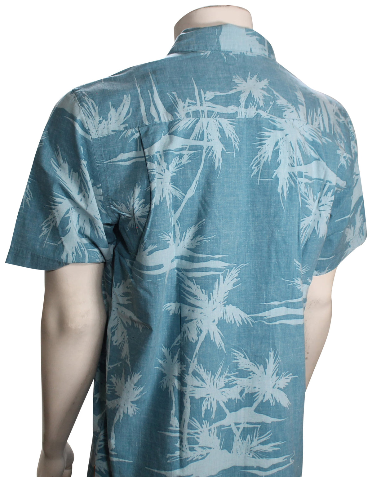 Quiksilver Waterman Palmz SS Button Down Shirt - Larkspur Print – back view