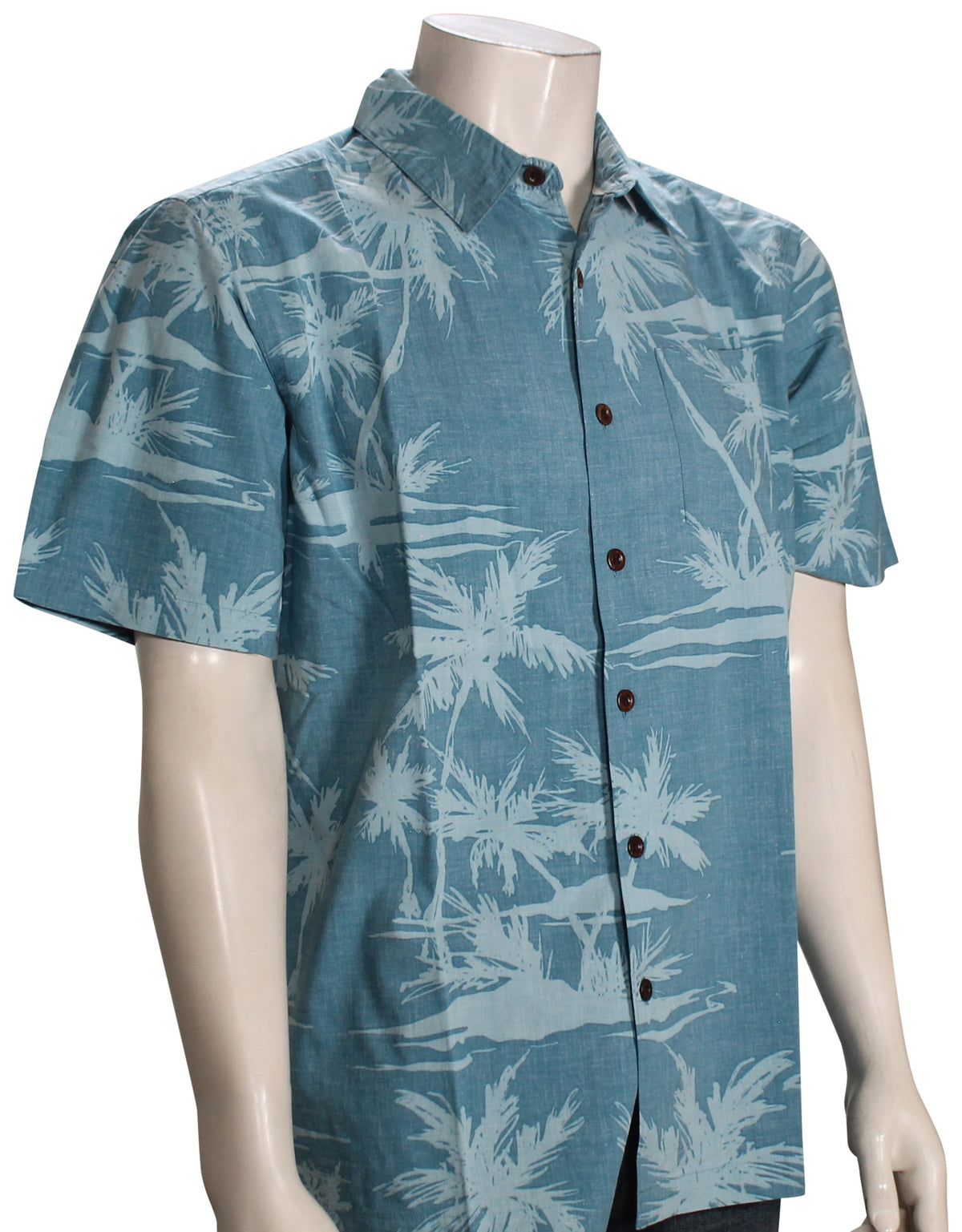 Quiksilver Waterman Palmz SS Button Down Shirt - Larkspur Print