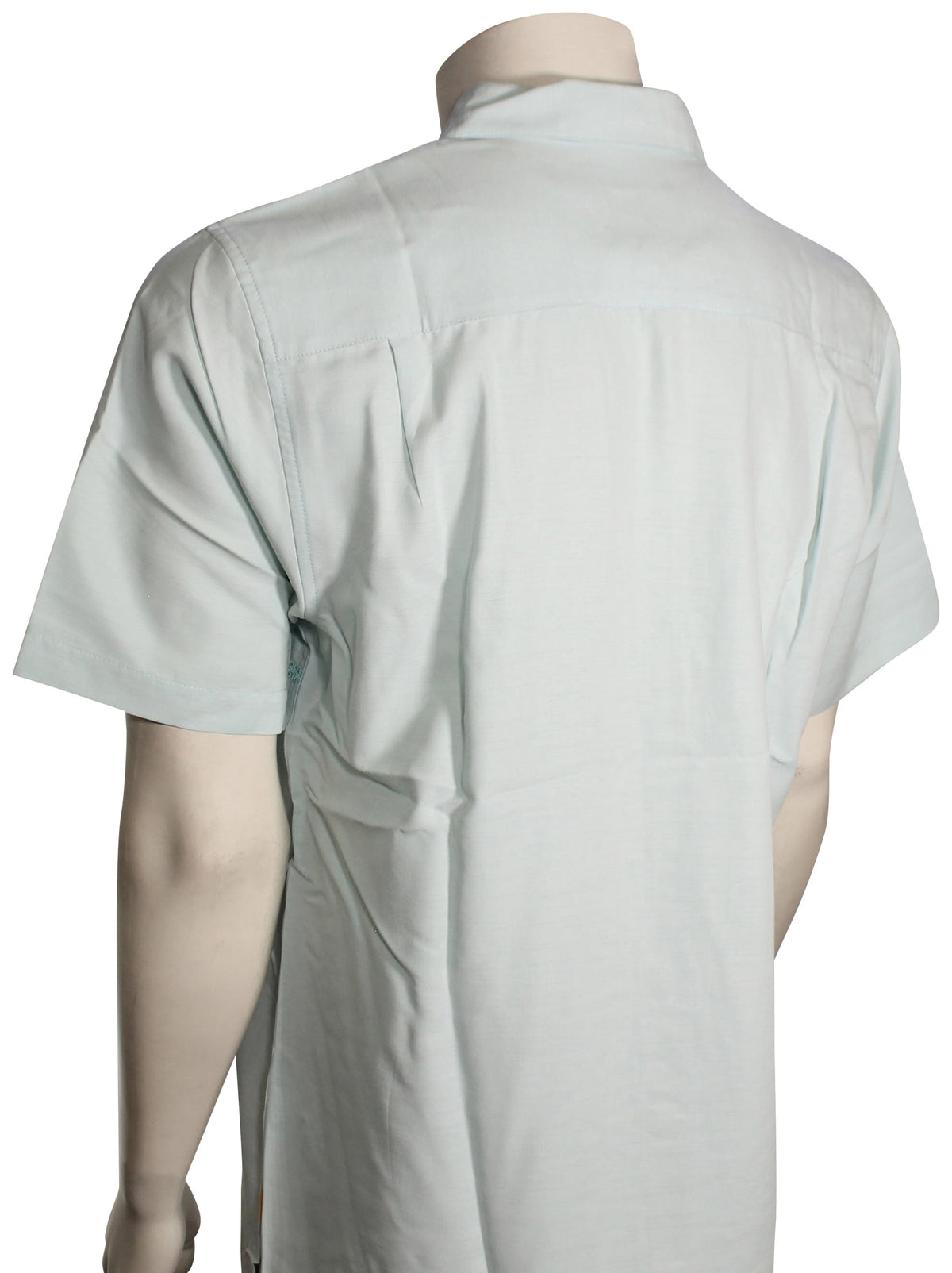 Quiksilver Waterman Tahiti Palms Button Down Shirt - Cool Blue – back view