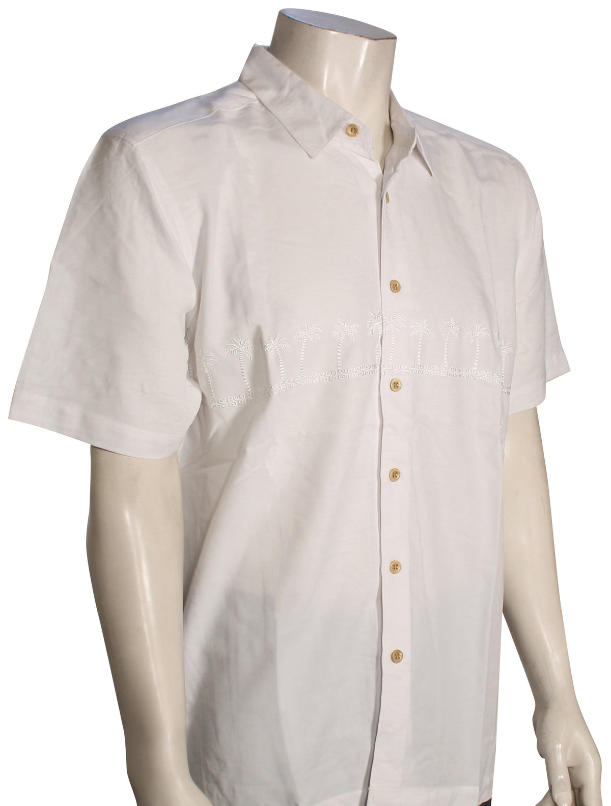 Quiksilver Waterman Tahiti Palms Button Down Shirt - White