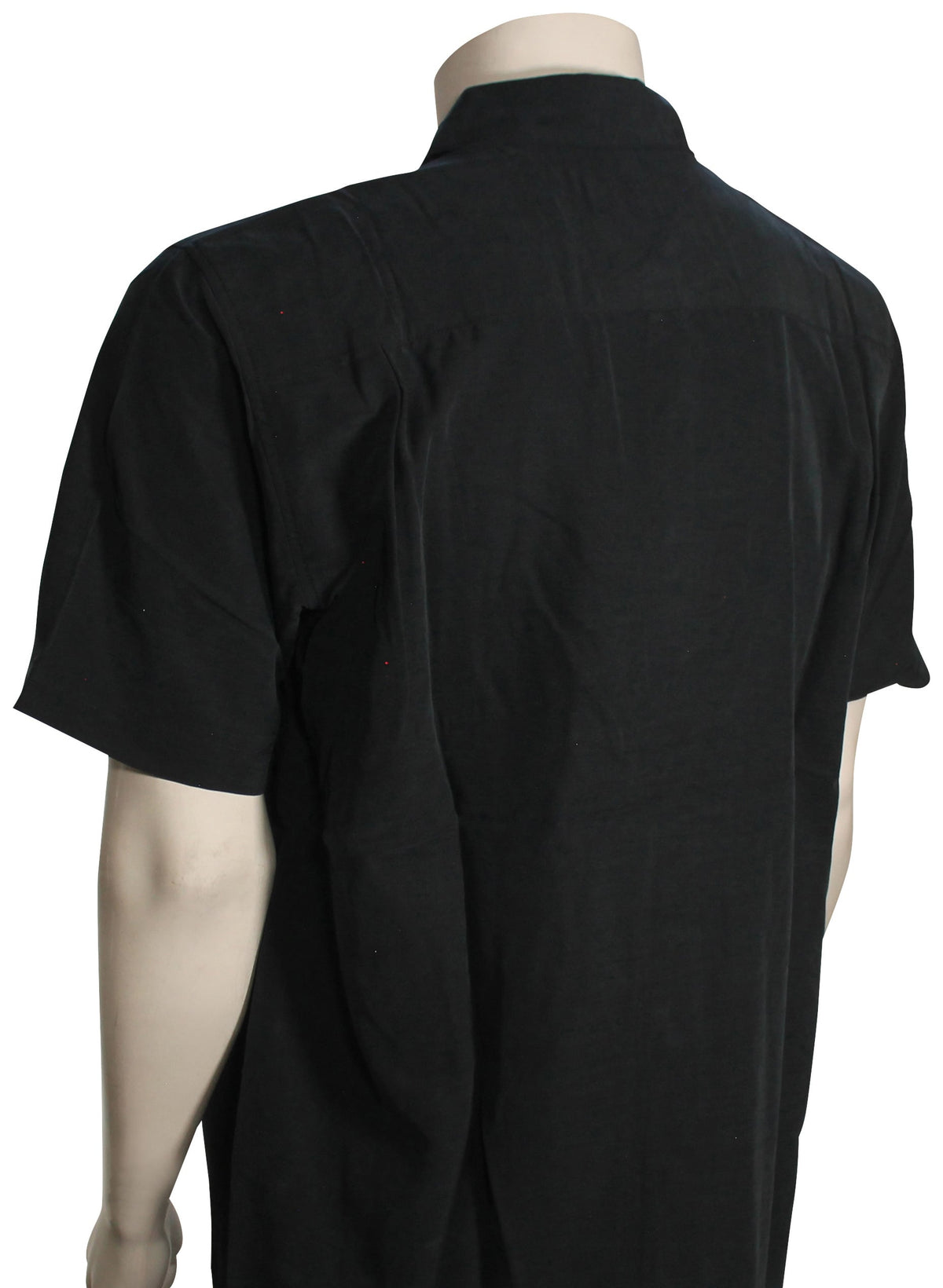 Quiksilver Waterman Tahiti Palms Button Down Shirt - Black – back view