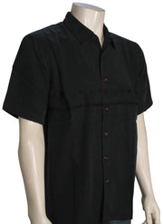 Quiksilver Waterman Tahiti Palms Button Down Shirt - Black