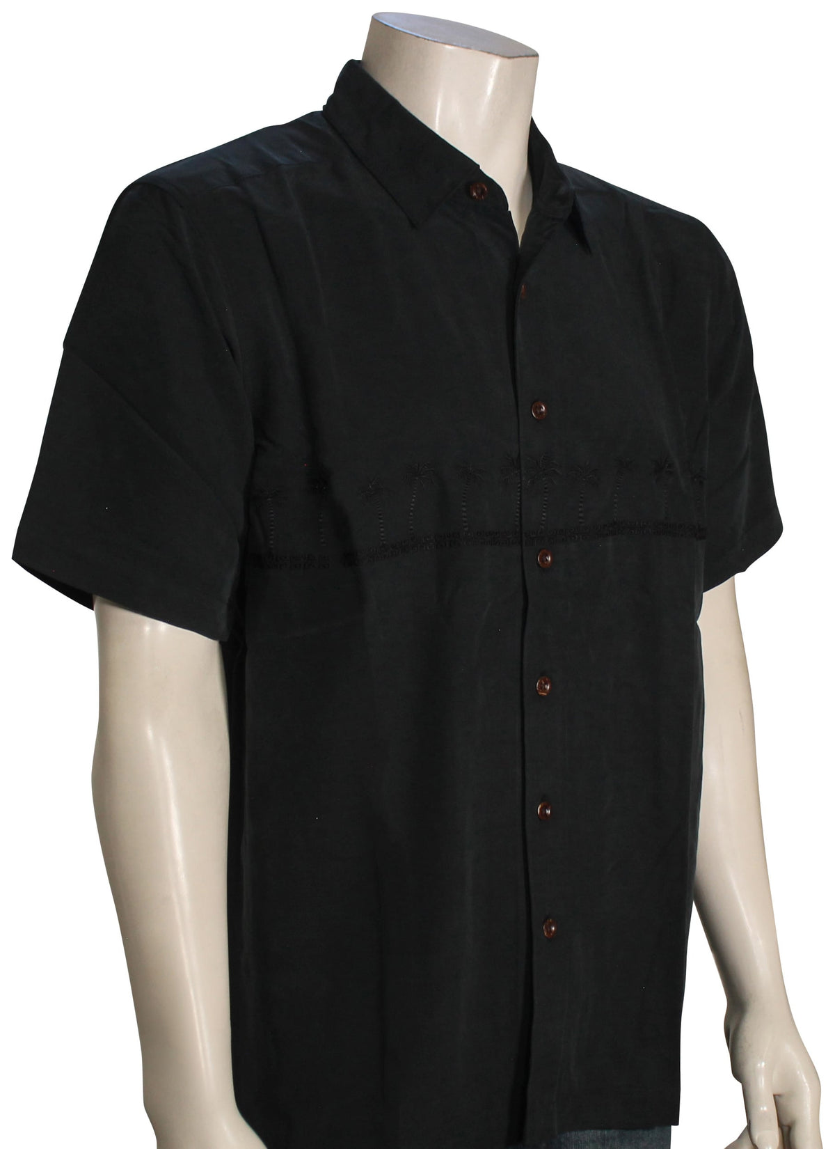 Quiksilver Waterman Tahiti Palms Button Down Shirt - Black