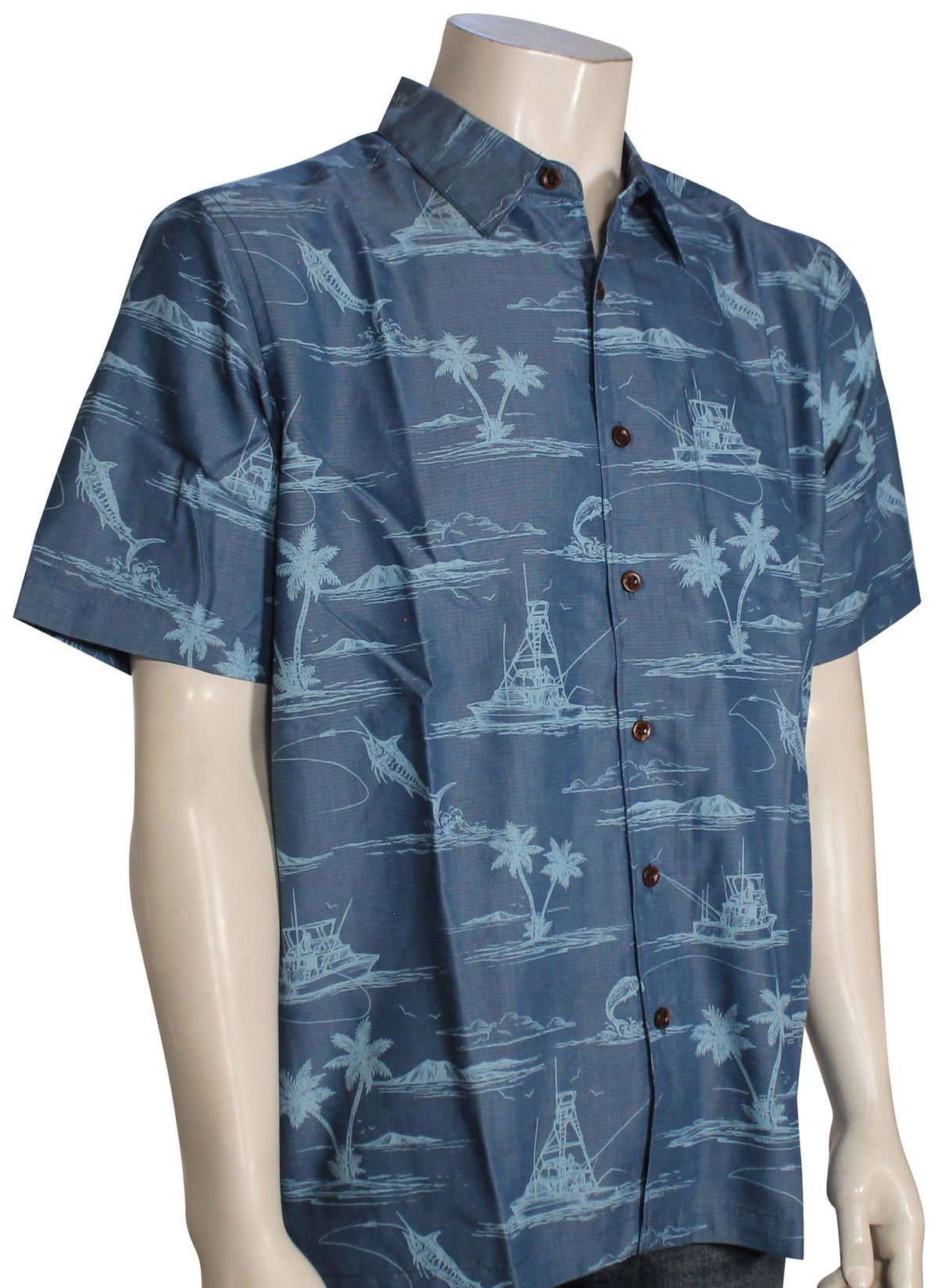 Quiksilver Waterman Paradise Found Button Down Shirt - Wave
