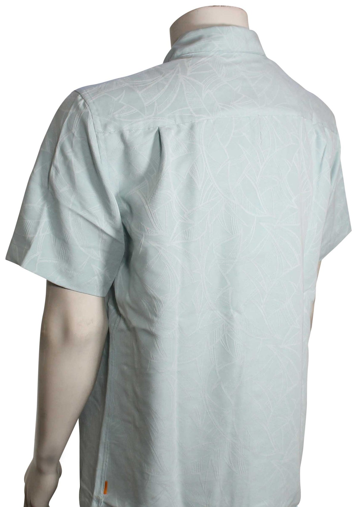 Quiksilver Waterman Island Jungle Button Down Shirt - Cool Blue – back view