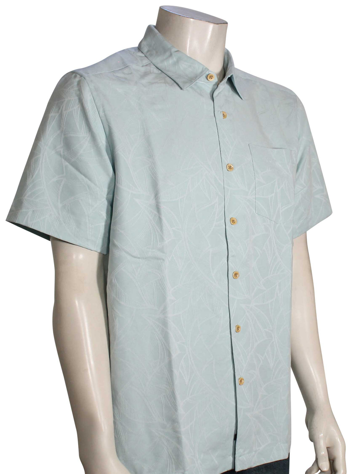 Quiksilver Waterman Island Jungle Button Down Shirt - Cool Blue