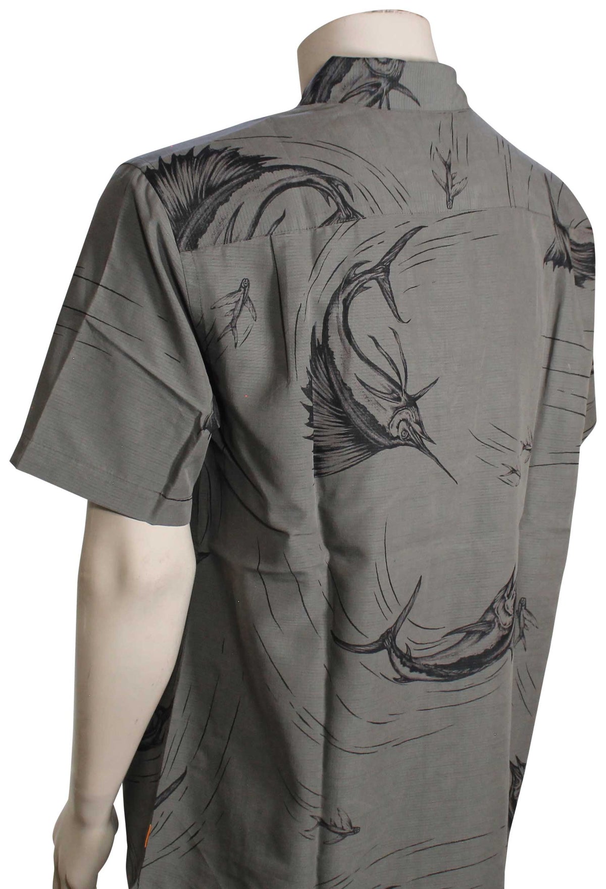 Quiksilver Waterman The Chase Button Down Shirt - Smoke Pearl – back view