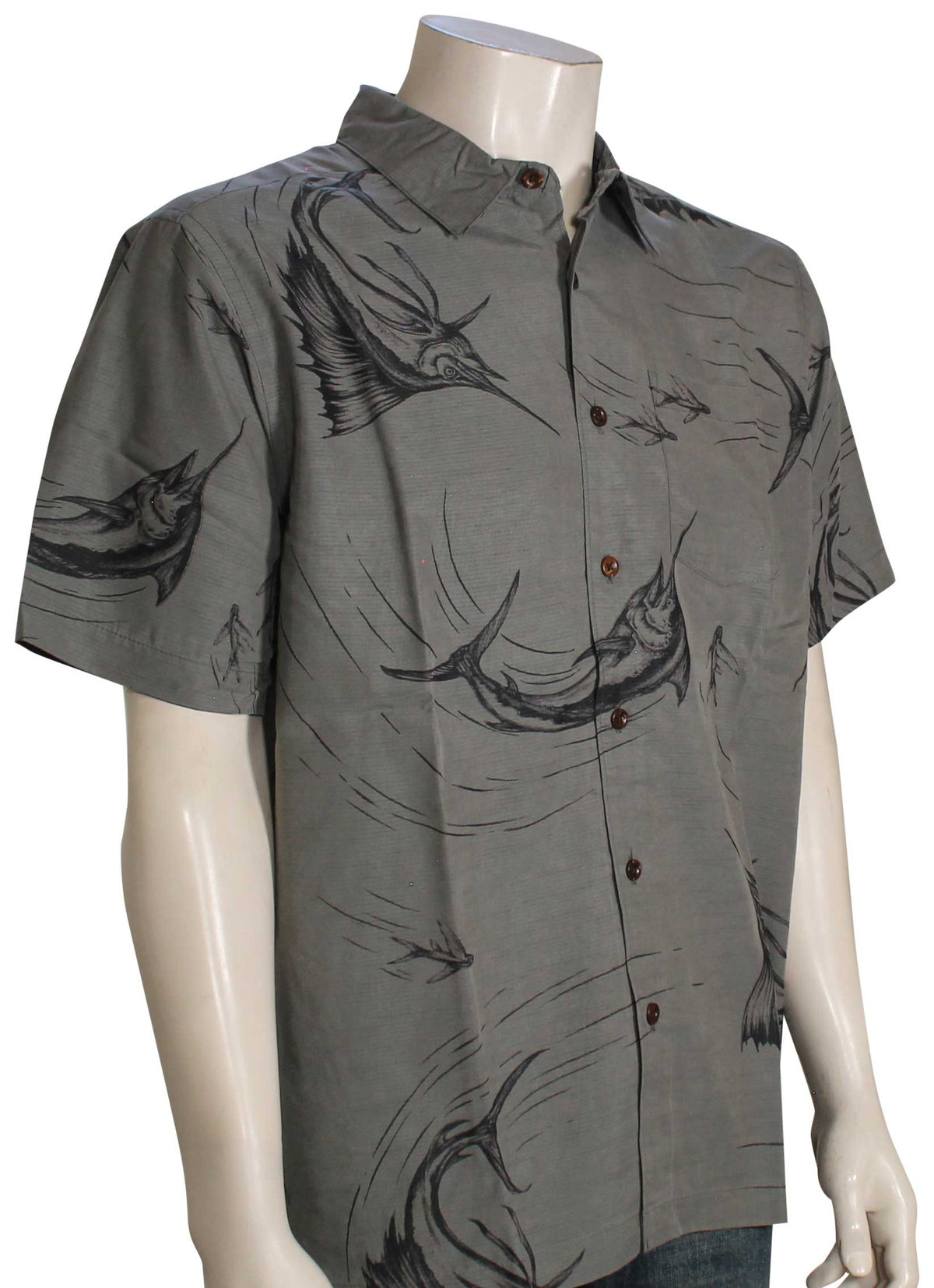 Quiksilver Waterman The Chase Button Down Shirt - Smoke Pearl