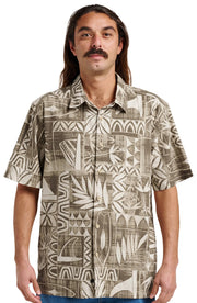 Quiksilver Waterman Talk Story Button Down Shirt - Moonbeam