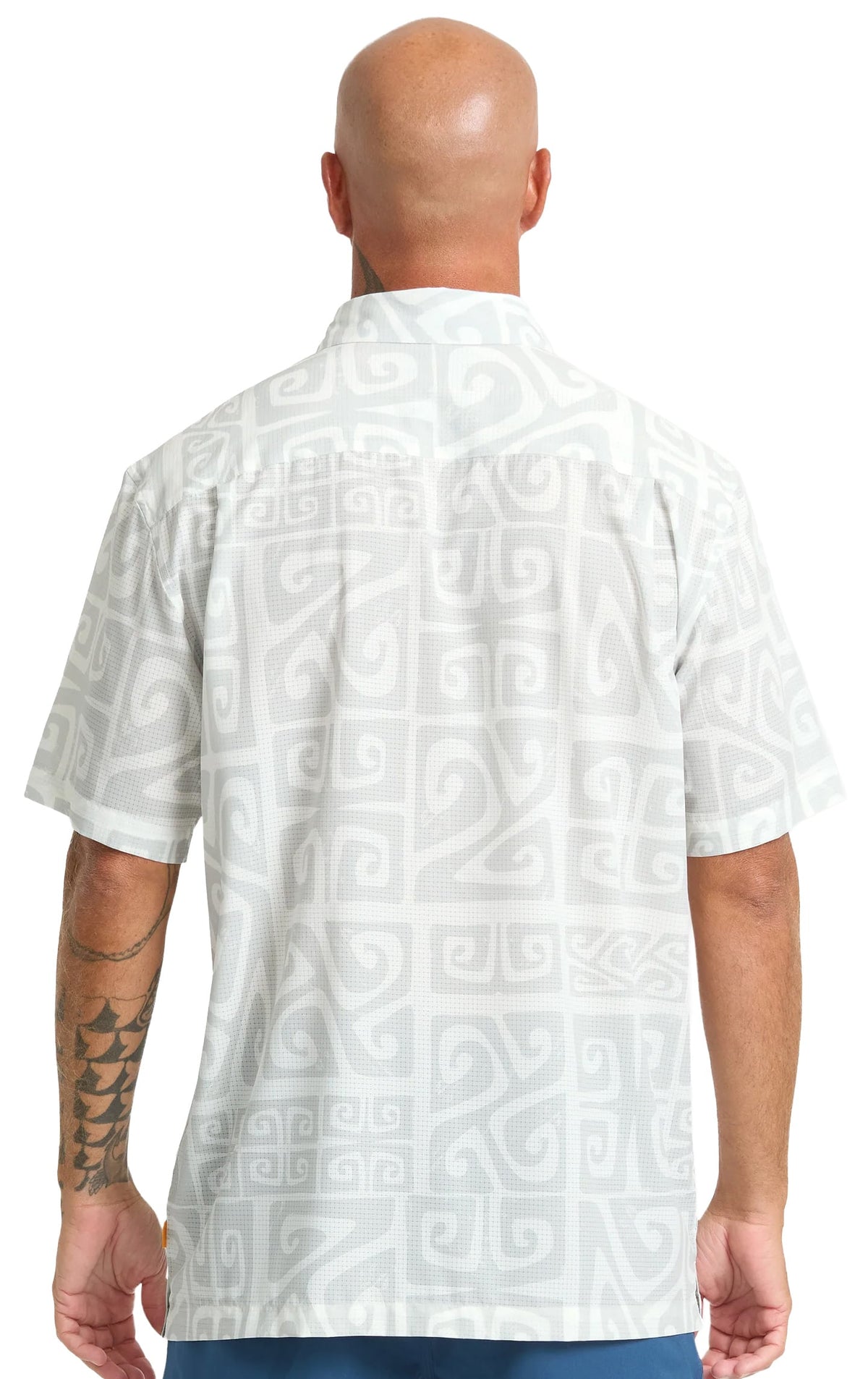 Quiksilver Waterman Performance Pack SS Button Down Shirt - White – back view