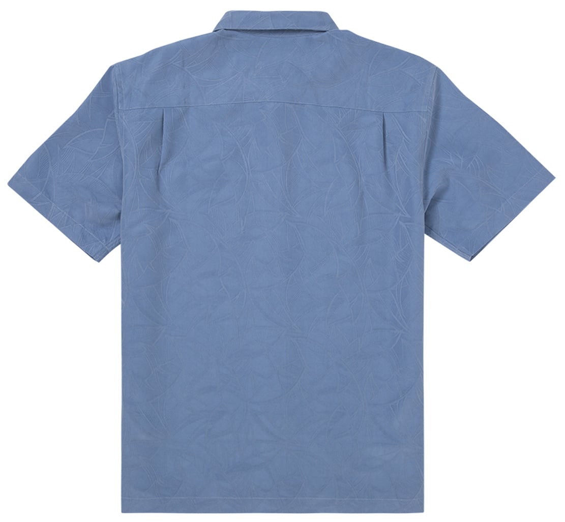 Quiksilver Waterman Island Jungle Men's Short Sleeve Button Down Shirt - Riviera – back view