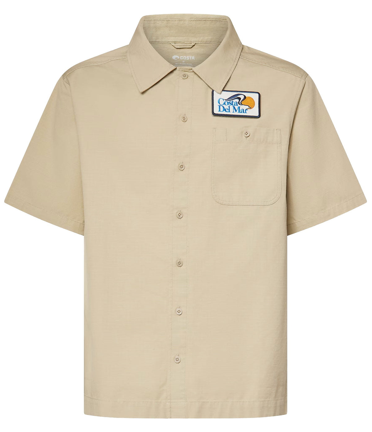 Costa New Silhouette Men's Short Sleeve Button Down Shirt - Eucalyptus