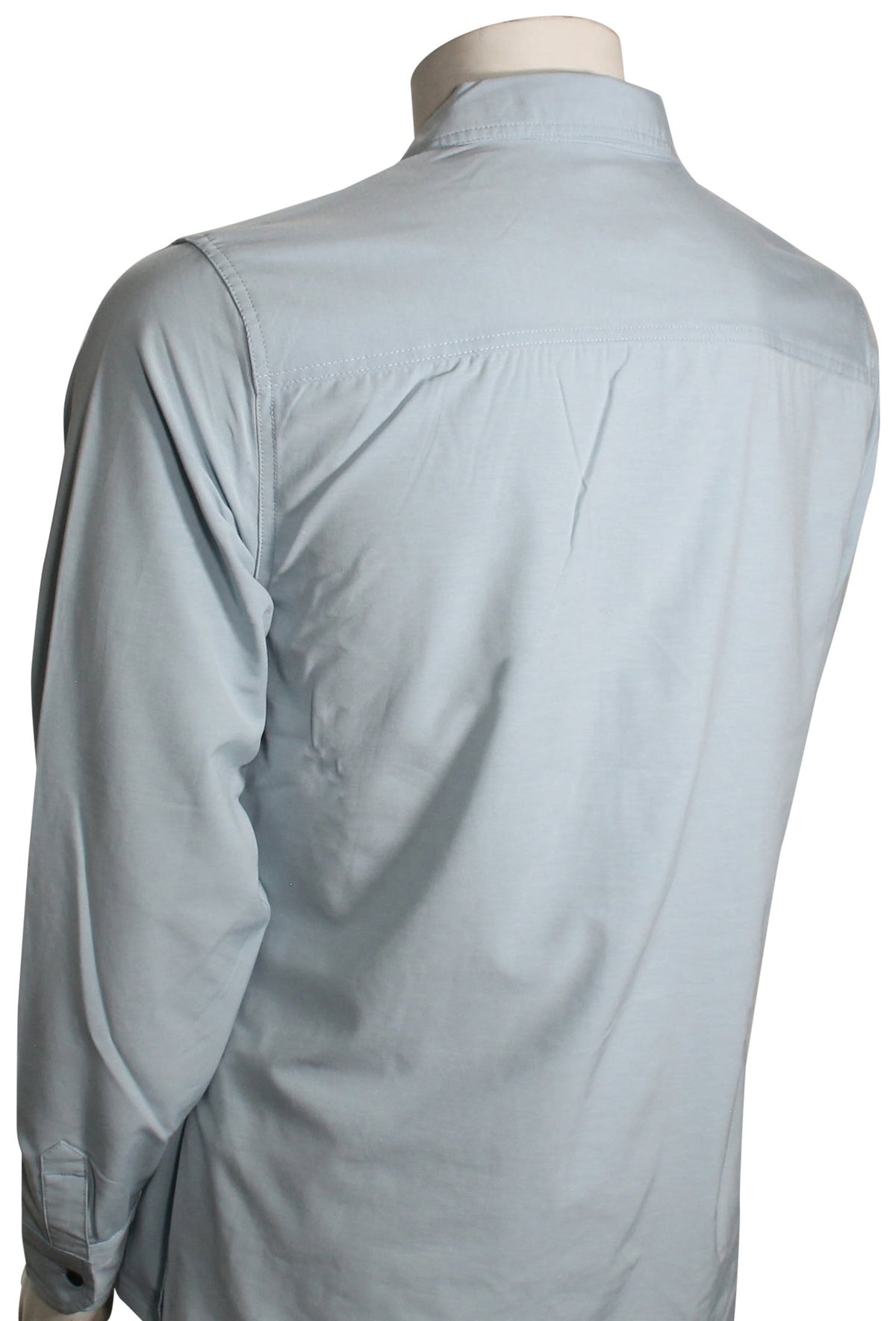 Billabong Surftrek LS Button Down Shirt - Smoke Blue – back view