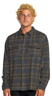Billabong Offshore Flannel Button Down Shirt - Midnight