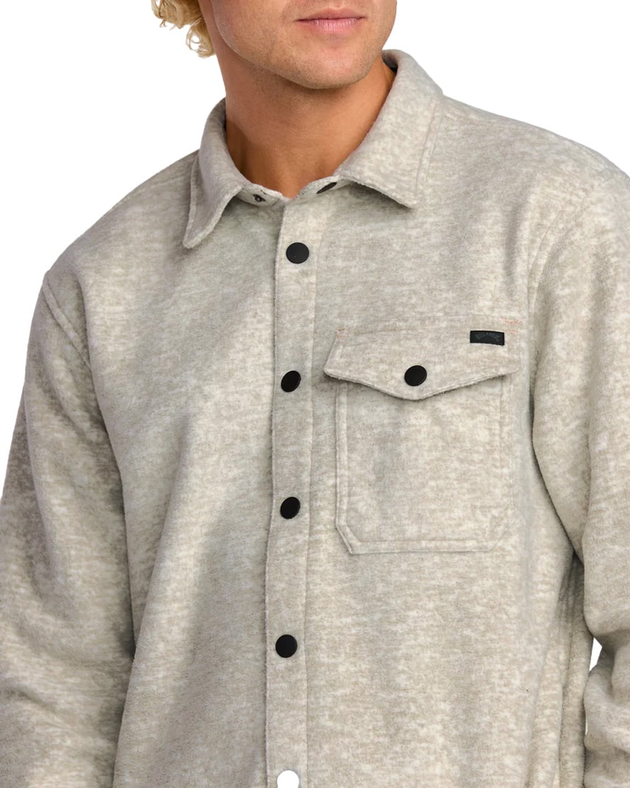 Billabong Furnace Flannel Long Sleeve Shirt - Gravel – alternate view 1