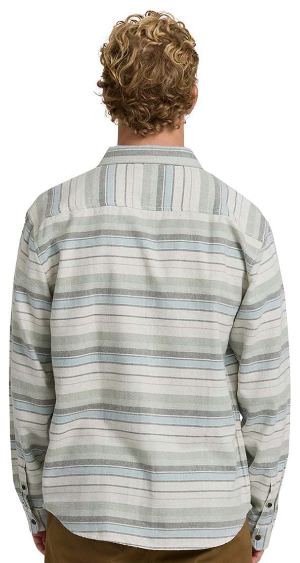 Billabong Coastline Flannel Button Down Shirt - Chino – back view