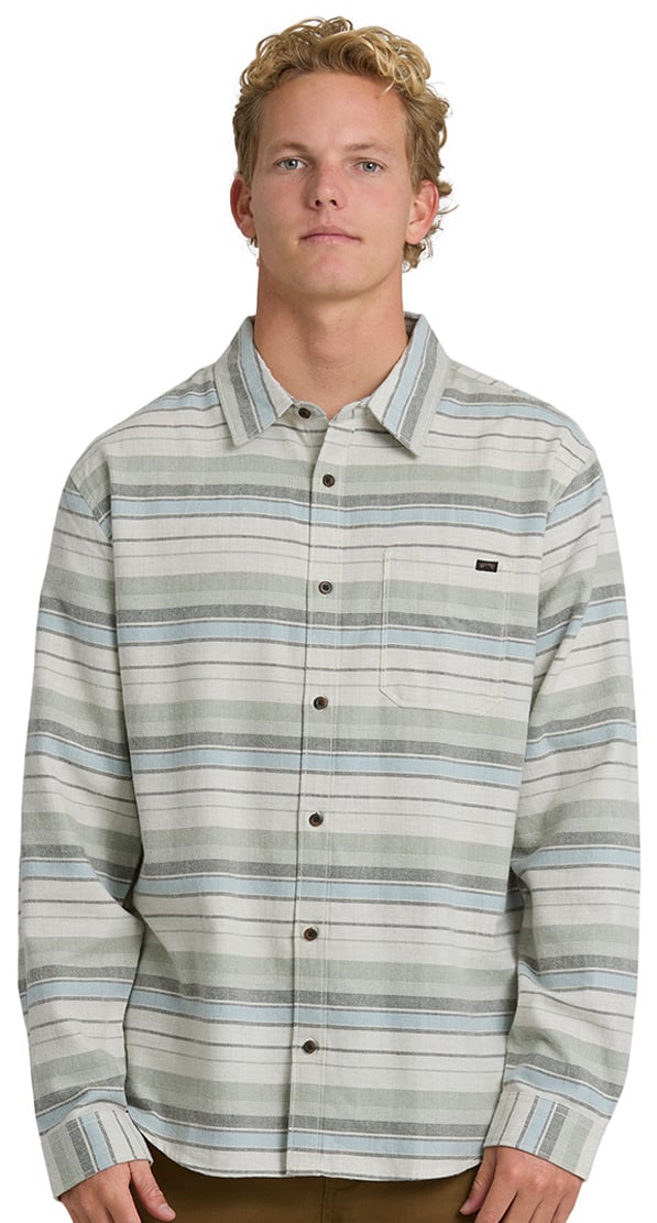 Billabong Coastline Flannel Button Down Shirt - Chino