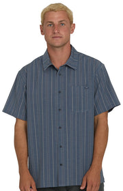 Billabong A/Div Surftrek Transit Men's Short Sleeve Button Down Shirt - True Navy