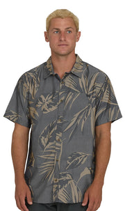 Billabong Sundays Lounge Men's Short Sleeve Button Down Shirt - Black