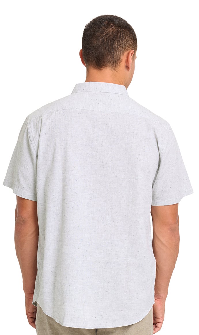 Billabong All Day Men's Short Sleeve Button Down Shirt - Alloy – back view