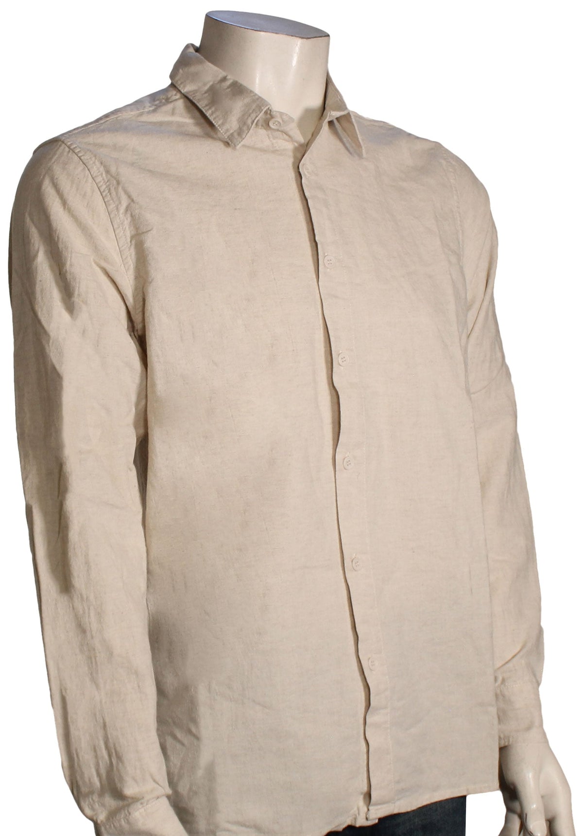 Rhythm Classic Linen LS Button Down Shirt - Sand