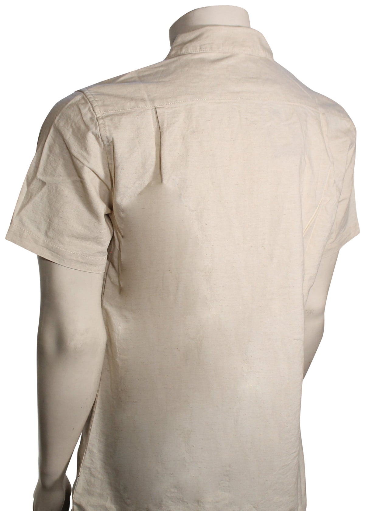 Rhythm Classic Linen SS Button Down Shirt - Sand – back view