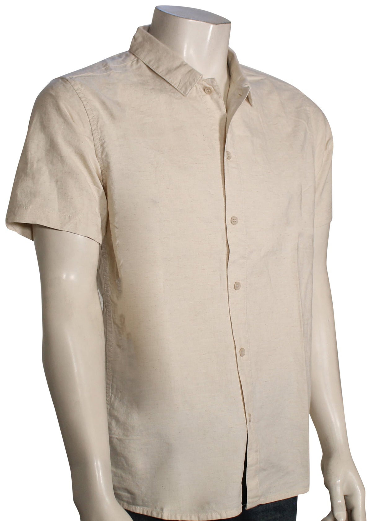 Rhythm Classic Linen SS Button Down Shirt - Sand