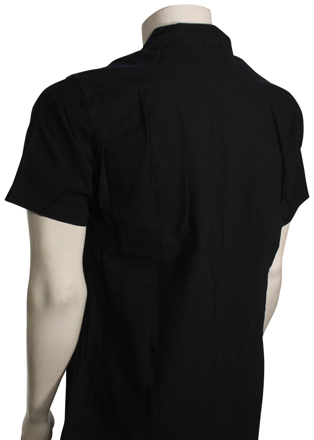 Rhythm Classic Linen SS Button Down Shirt - Black – back view