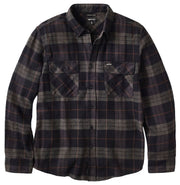Brixton Bowery Flannel Button Down Shirt - Black / Charcoal