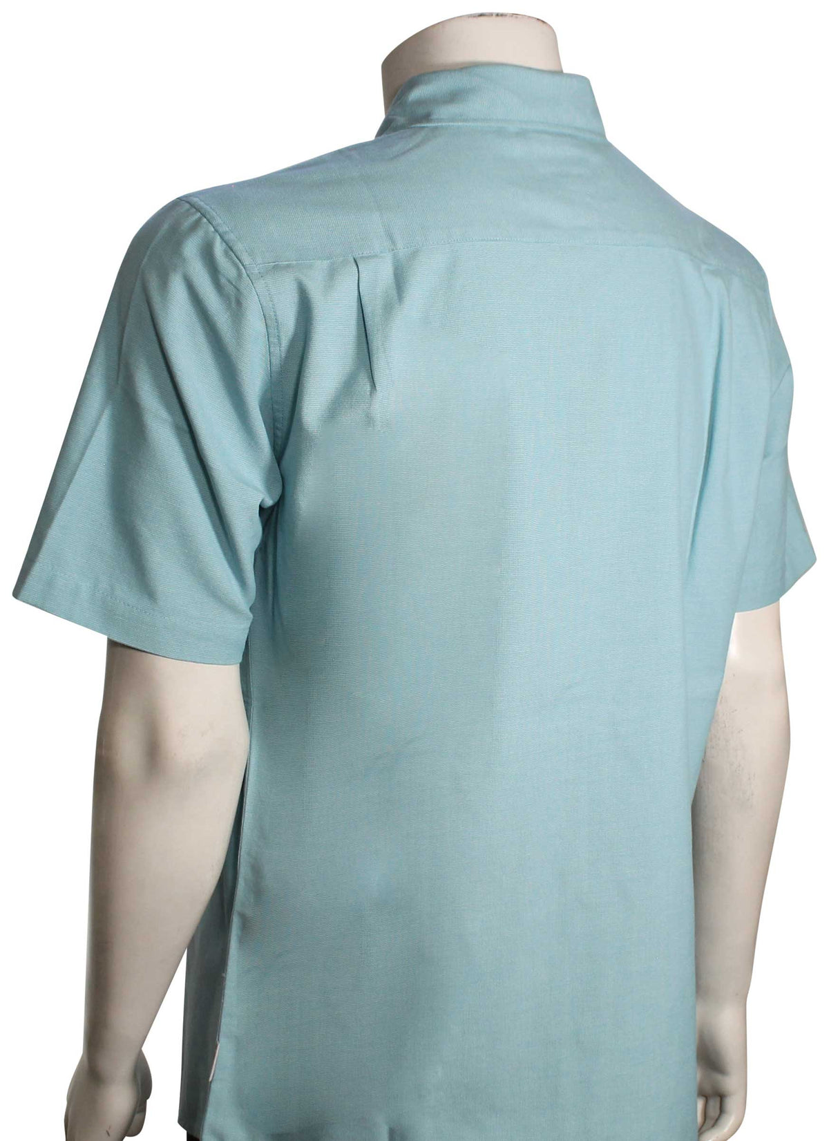 Quiksilver Shoreline Classic SS Button Down Shirt - Aqua Blue – back view